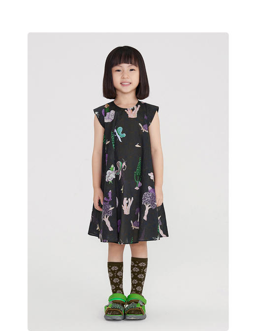 江南布衣 22年夏装新款 短袖连衣裙  1M4G30280 商品图3