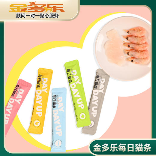 【新客福利】金多乐每日猫条12g*4支 商品图0