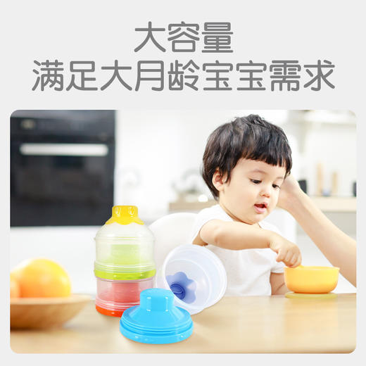 贝亲Pigeon奶粉格便携奶粉盒三层大容量婴儿奶粉储存盒宝宝用品CA07 商品图1