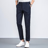 罗蒙春季男装九分西裤男士正装商务通勤百搭直筒修身显瘦弹力男裤子 商品缩略图6