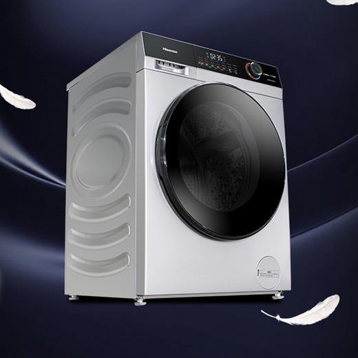海信(Hisense)12公斤滚筒洗衣机全自动洗烘一体深层除螨超薄嵌入贝式微烘干BLDC变频省心自洁 XQG120-UH1457F 商品图2