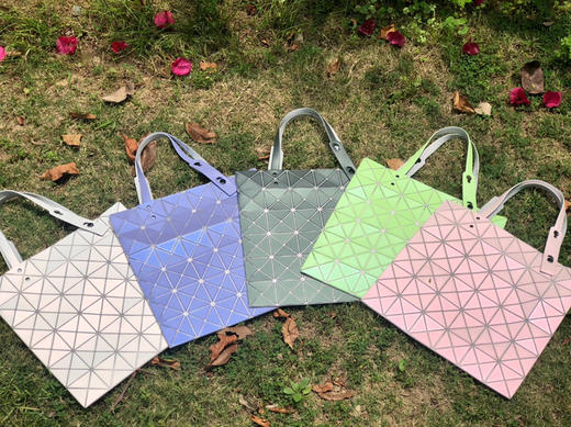 424-6三宅新款 彩金色幻彩 六格手提包 变形手袋 首日包邮 商品图1