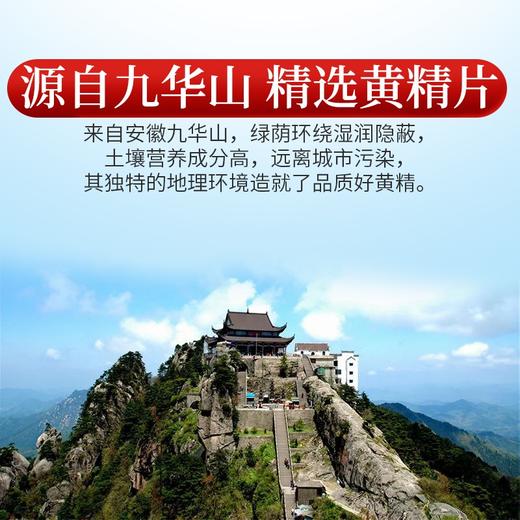 庄民 黄精 片片精选大黄精片 足干货 可做黄精茶酒 茶叶花草茶泡水100g/罐 商品图5