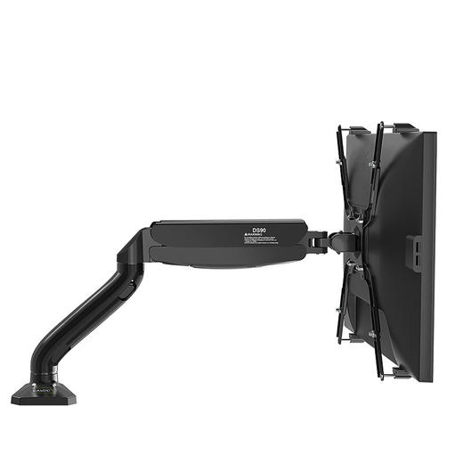 KALOC卡洛奇 液晶显示器支架 桌面万向旋转升降多屏显示屏支架 通用底座支架臂17-32英寸适用 （19-32英寸）显示器气压桌面支架+无孔配件 商品图6