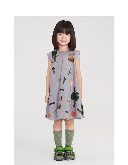 江南布衣 22年夏装新款 短袖连衣裙  1M4G30280 商品图8