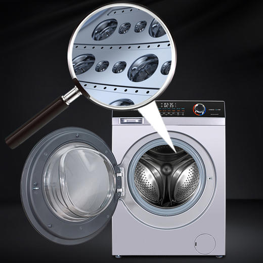 海信(Hisense)12公斤滚筒洗衣机全自动洗烘一体深层除螨超薄嵌入贝式微烘干BLDC变频省心自洁 XQG120-UH1457F 商品图1