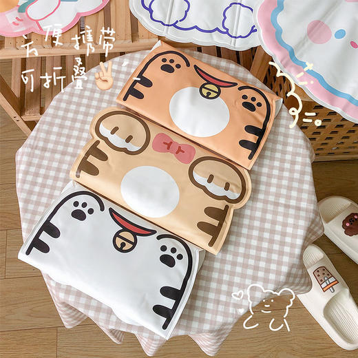 买一送一！【夏季降温冰垫，可爱造型】夏天办公室冰坐垫女卡通冰垫宠物笔记本凝胶冰垫学生汽车降温坐垫，多功能，抗压易折叠 商品图3