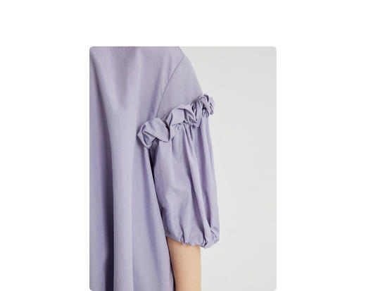 江南布衣 22年夏装新款中袖衬衣  1M3261110 商品图6