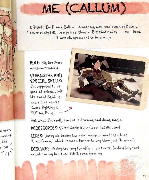 预售 【中商原版】龙王子符文咒语魔法书 Callum's Spellbook the Dragon Prince 英文原版 Tracey West 商品图6