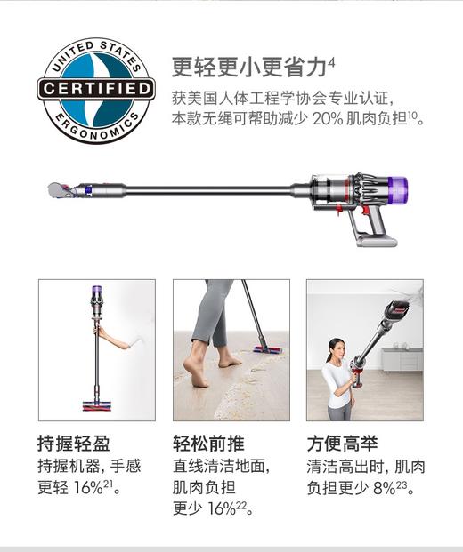 1F dyson戴森无绳吸尘器 2022款V10SlimFluffy 商品图4
