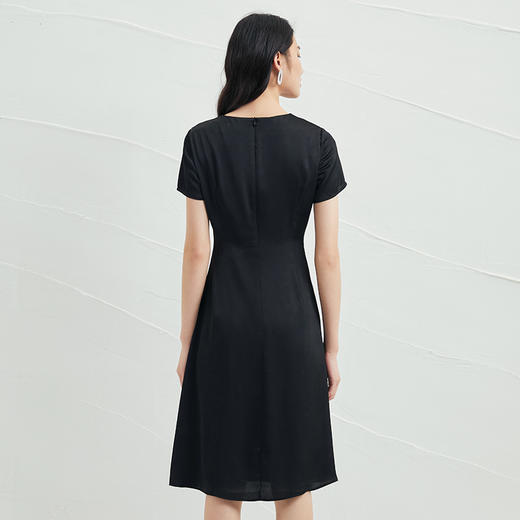 EITIE爱特爱品牌女装夏季时尚优雅高腰连衣裙中裙6607331 商品图10