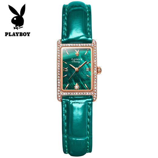 「京东售价368！七夕礼物」花花公子品牌手表石英表ins风小绿表女士手表女表 商品图4