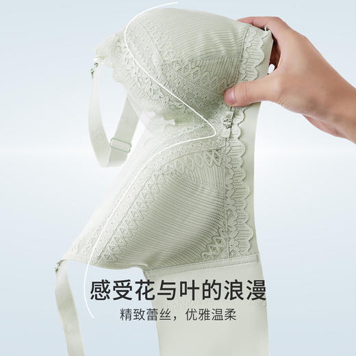 都市丽人内衣完美包容超薄蕾丝四排扣树脂胶圈3/4杯常规文胸LB22S3 商品图4