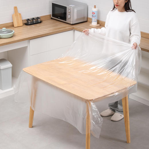 美丽雅一次性桌布台布厚实塑料防水防油郊游野餐婚庆家宴酒席用品 商品图3