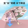 钛银防晒防紫外线遮阳伞女夏自动折叠小巧便携太阳伞晴雨两用 商品缩略图1