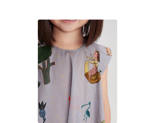 江南布衣 22年夏装新款 短袖连衣裙  1M4G30280 商品图10