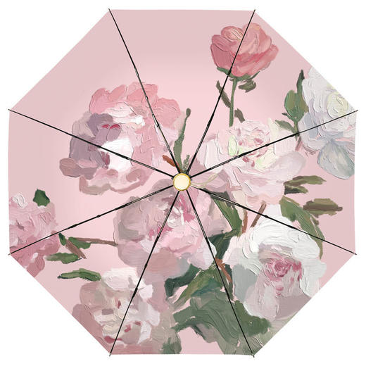 钛银防晒防紫外线遮阳伞女夏自动折叠小巧便携太阳伞晴雨两用 商品图6