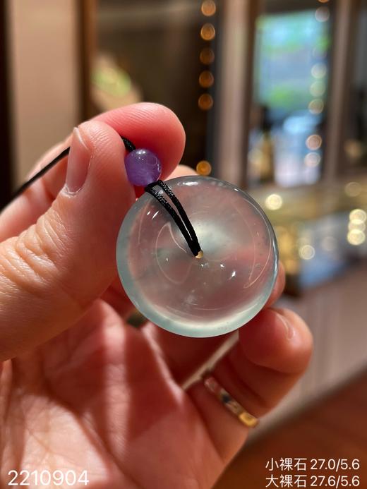 2210904，高冰近玻璃平安扣裸石，69999 商品图3