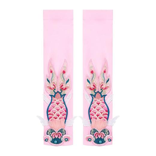 神仙手 复古中国风时尚刺绣护臂夏2022新款薄开车手套袖子女 商品图4