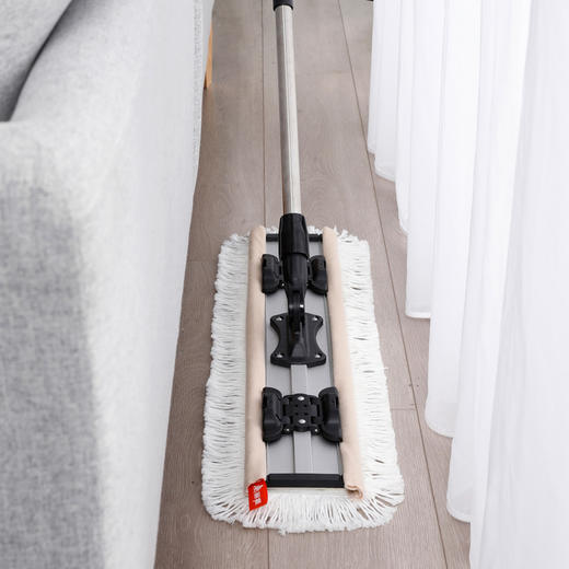 【亲亲600夹布平板拖】商用家用超大号平板拖赠超纤维拖布一张 商品图4