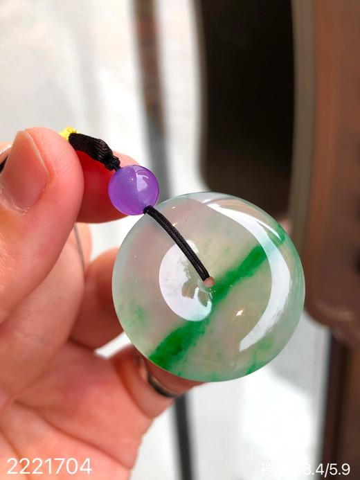 高冰飘翠平安扣裸石  69999【2221704】 商品图5