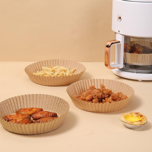 美丽雅空气炸锅专用纸盘垫食品级家用纸托40只 商品图3