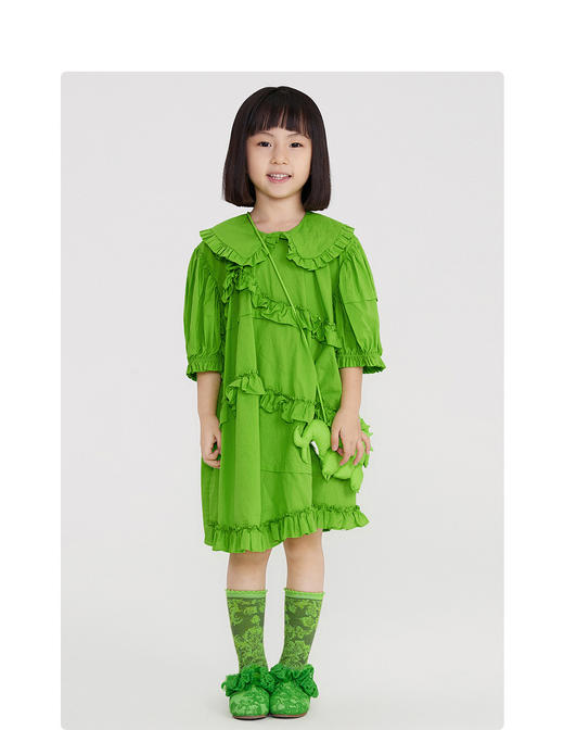 江南布衣 22年夏装新款短袖连衣裙  1M3G31290 商品图8