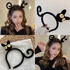 韩系黑色小猫针织卡通画发箍洗脸用敷面膜头箍女韩版外戴百搭 商品缩略图0