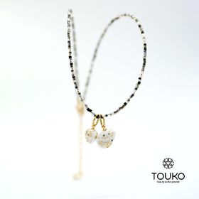 贝壳米珠项链（白）