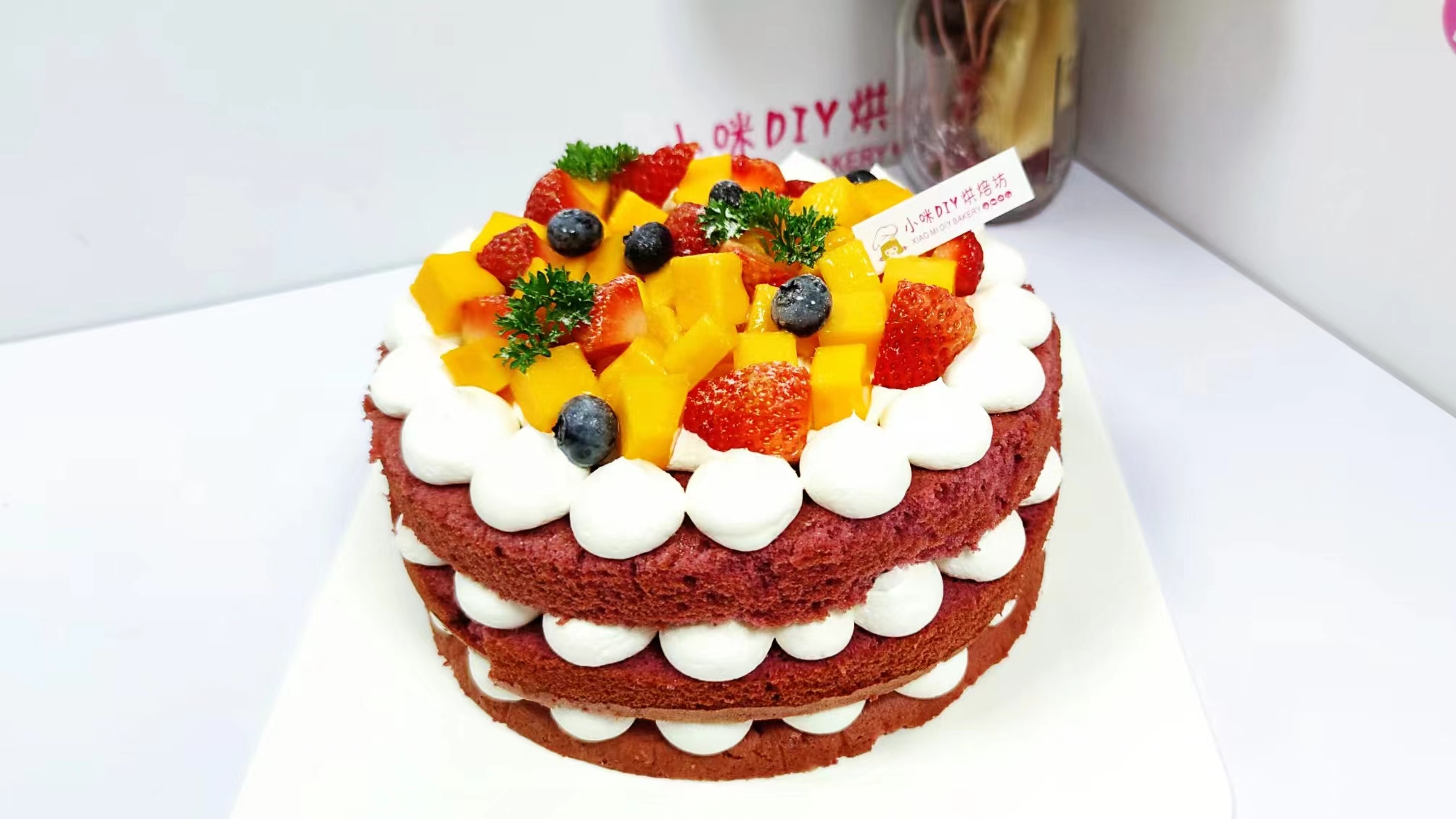 2磅红丝绒裸蛋糕（需提前至少1天预约，母亲节父亲节儿童节和春节6天不可约）