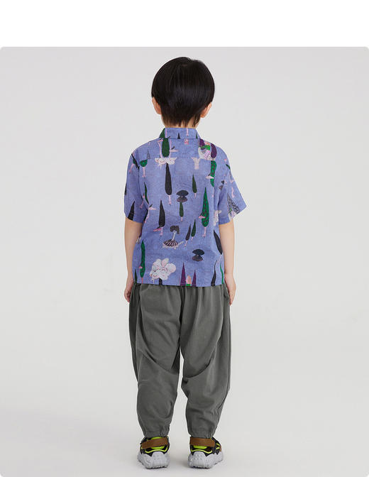 江南布衣 22年夏装新款短袖衬衣  1M4252100 商品图5