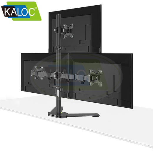 KALOC卡洛奇双屏电脑显示器支架 通用三星AOC4屏多屏液晶电脑挂架 支架臂 17-27英寸适用 商品图4
