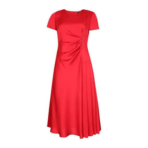 EITIE爱特爱品牌女装夏季时尚优雅高腰连衣裙中裙6607331 商品图6