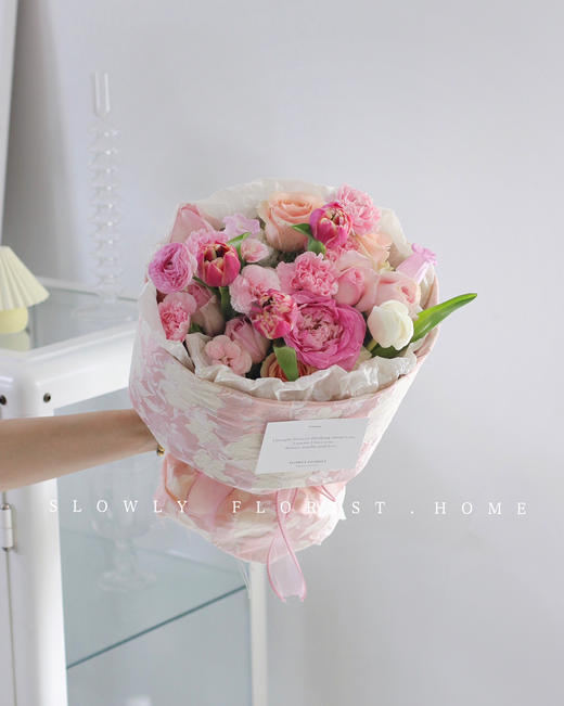 刺绣布艺圆形花束 商品图1