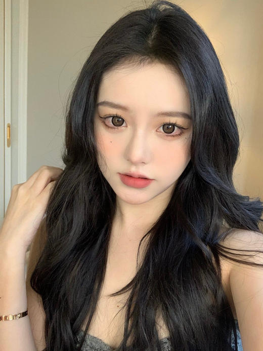 【大直径日抛】黑绷带 Papadox | 大直径14.5 , 着色14.0 | 【一盒10片，多盒购买更划算，选款色板在详情页内】，黑色混血美瞳 | 粗黑边狗狗眼 商品图0