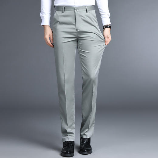 【恬妈推荐】罗蒙春季男装休闲西裤男士正装商务通勤百搭休闲裤直筒修身男长裤子 商品图6