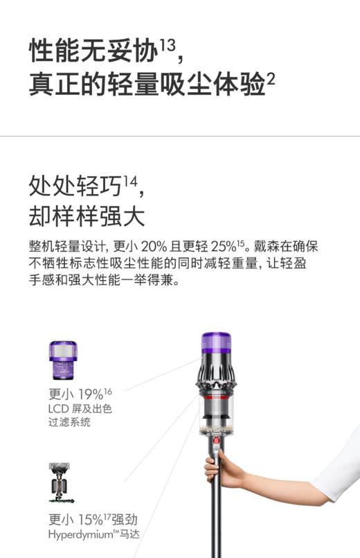 1F dyson戴森无绳吸尘器 2022款V10SlimFluffy 商品图3