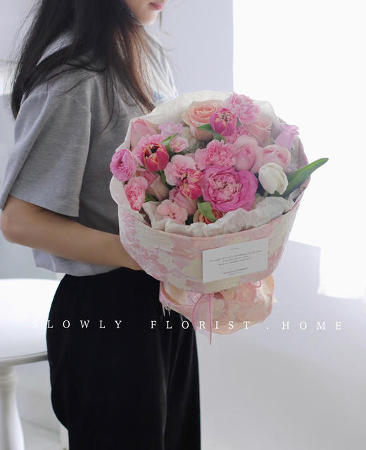 刺绣布艺圆形花束 商品图2