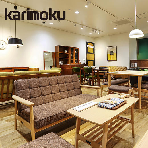 Karimoku60日式复古小户型双层小茶几客厅北欧简约沙发边几 商品图2