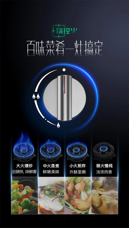 华帝家用燃气灶具B8425B   大火川香爆炒  小火营养煲汤 商品图7