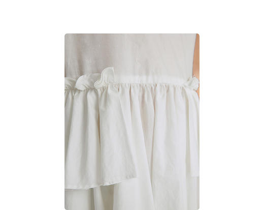 江南布衣 22年夏装新款短袖连衣裙  1M4G30310 商品图9