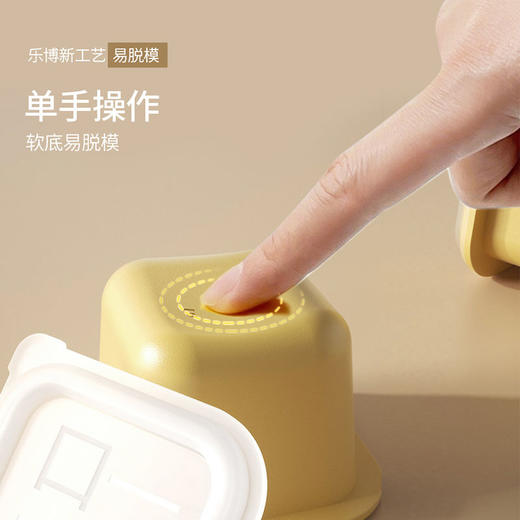 家用大冰块模具带盖制冰盒冰格大块食品级硅胶自制冰球冰箱冻果冻 商品图4