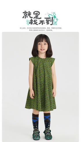 江南布衣童  22年夏季新款 无袖连衣裙  1M4G01210