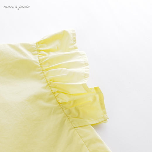 马克珍妮夏装新款 女童花边袖纯棉小衫 儿童上衣20353 商品图3