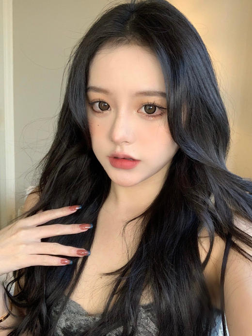 【大直径日抛】黑绷带 Papadox | 大直径14.5 , 着色14.0 | 【一盒10片，多盒购买更划算，选款色板在详情页内】，黑色混血美瞳 | 粗黑边狗狗眼 商品图1