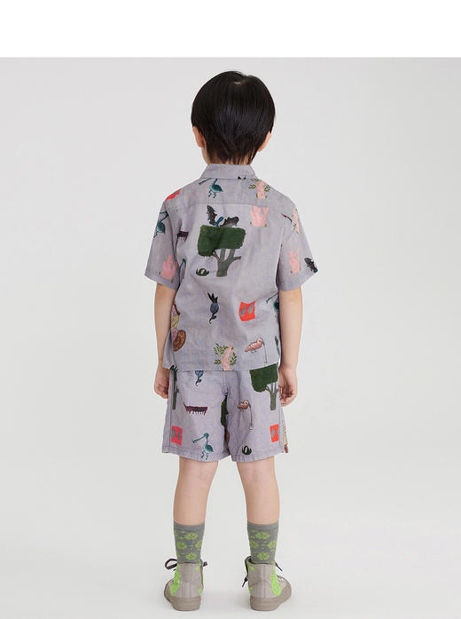 江南布衣 22年夏装新款短袖衬衣  1M4252100 商品图2