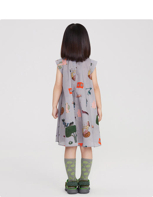 江南布衣 22年夏装新款 短袖连衣裙  1M4G30280 商品图9