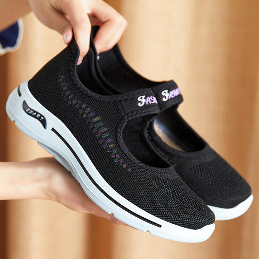 锦世源2022新款老北京软底妈妈鞋中老年健步鞋女鞋 商品图3