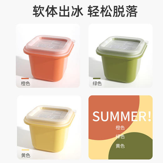 家用大冰块模具带盖制冰盒冰格大块食品级硅胶自制冰球冰箱冻果冻 商品图5