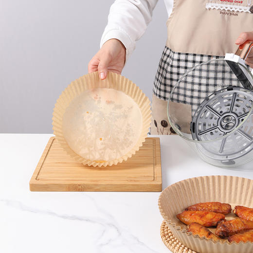 美丽雅空气炸锅专用纸盘垫食品级家用纸托40只 商品图2